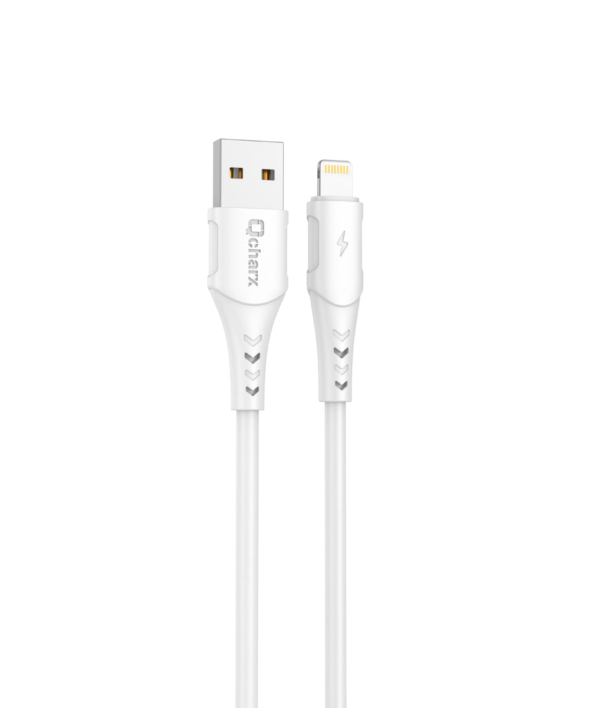 Qcharx Athens Cabo USB para Lightning 3A 18W (1 m) PVC branco