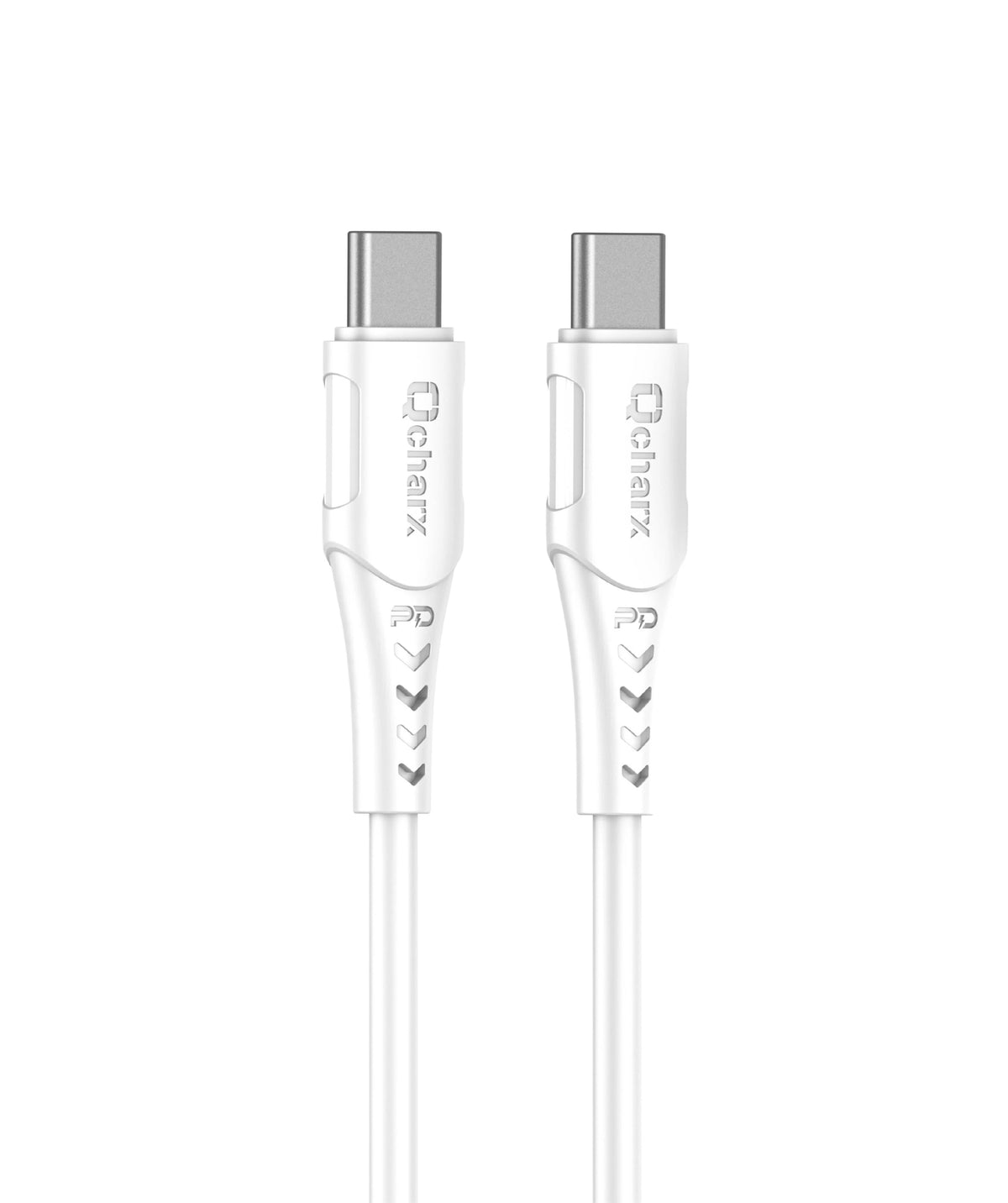 Qcharx Sofia Cabo USB-C para USB-C 3A 60W (1 m) PVC branco