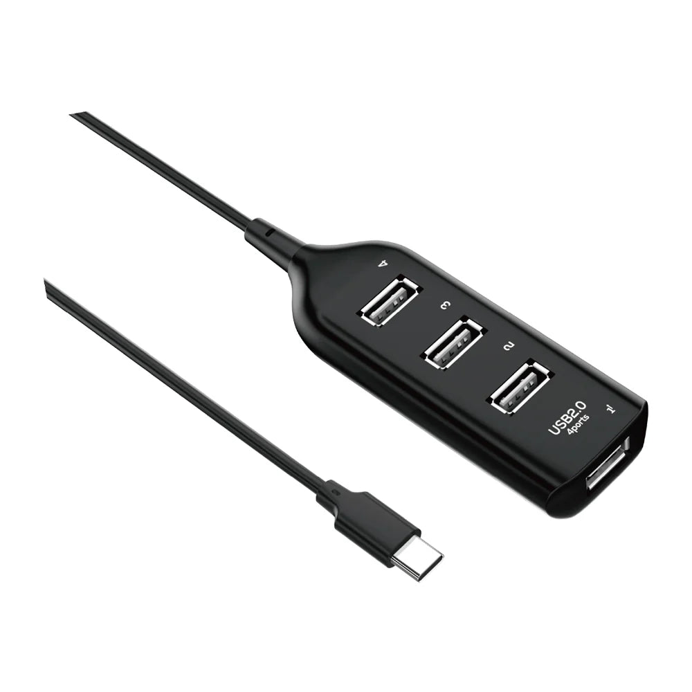 Hub 4-em-1 USB-C para USB 2.0