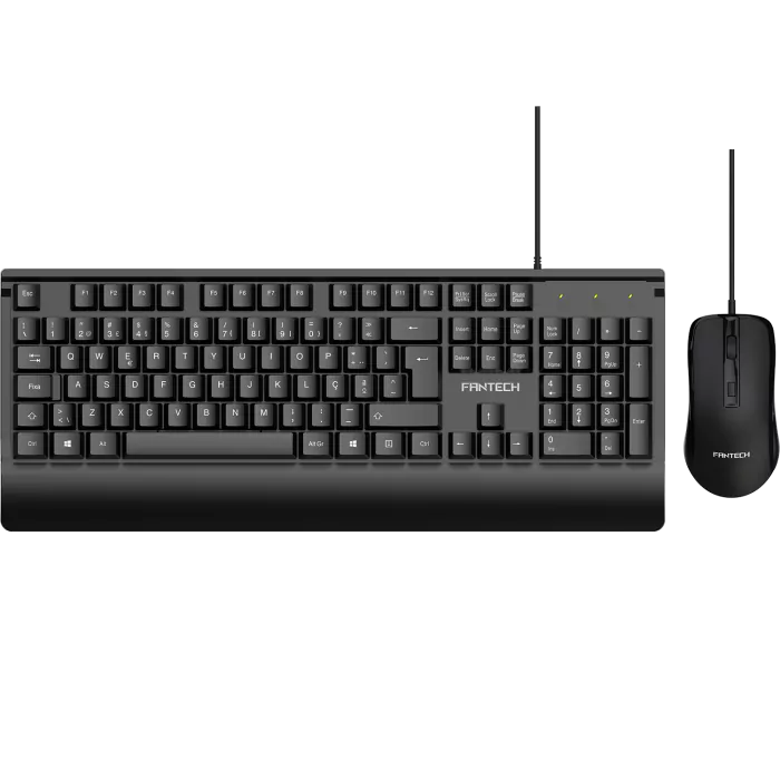 Combo Teclado + Rato Fantech Confort Palm KM604 Preto