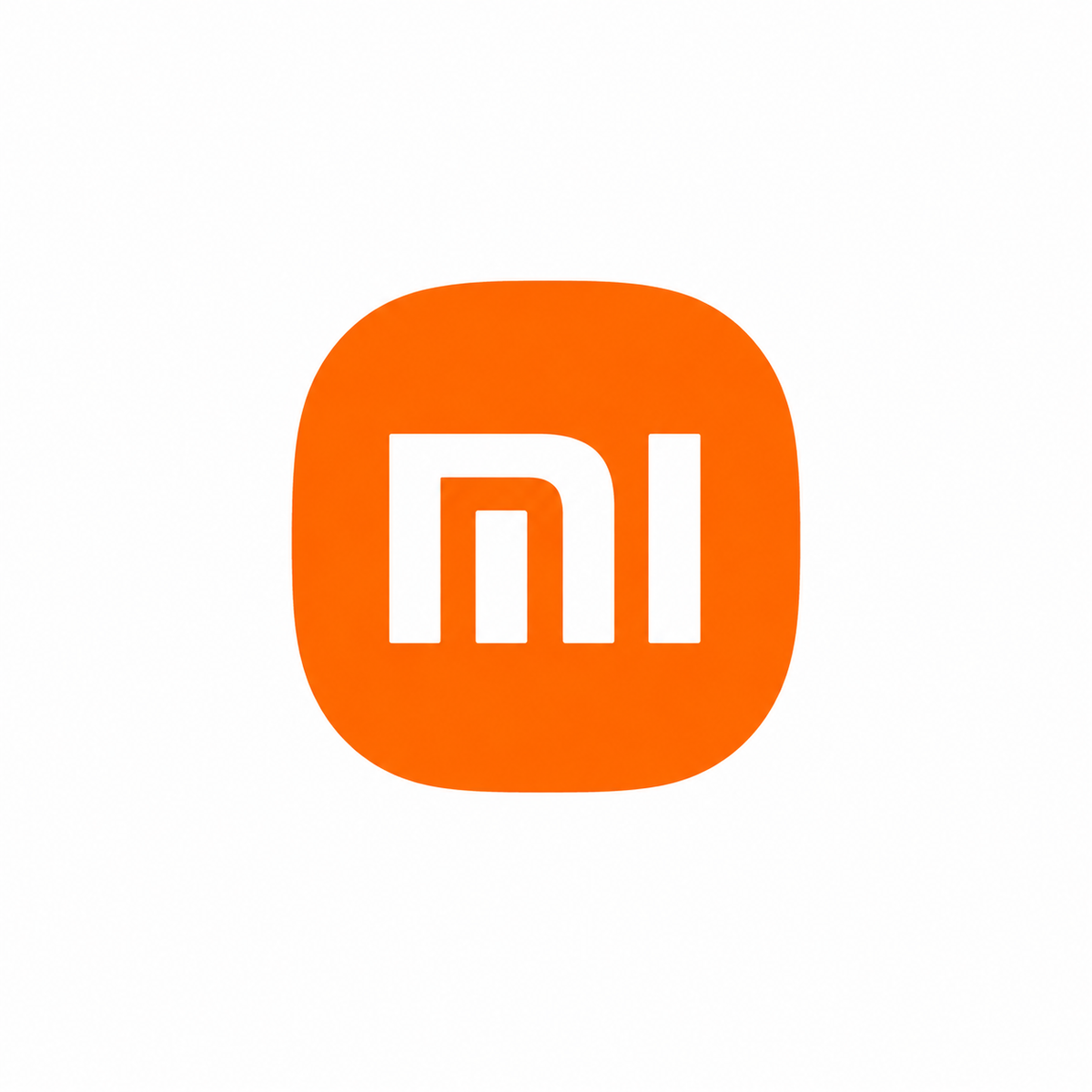 Logótipo Xiaomi sobre fundo branco