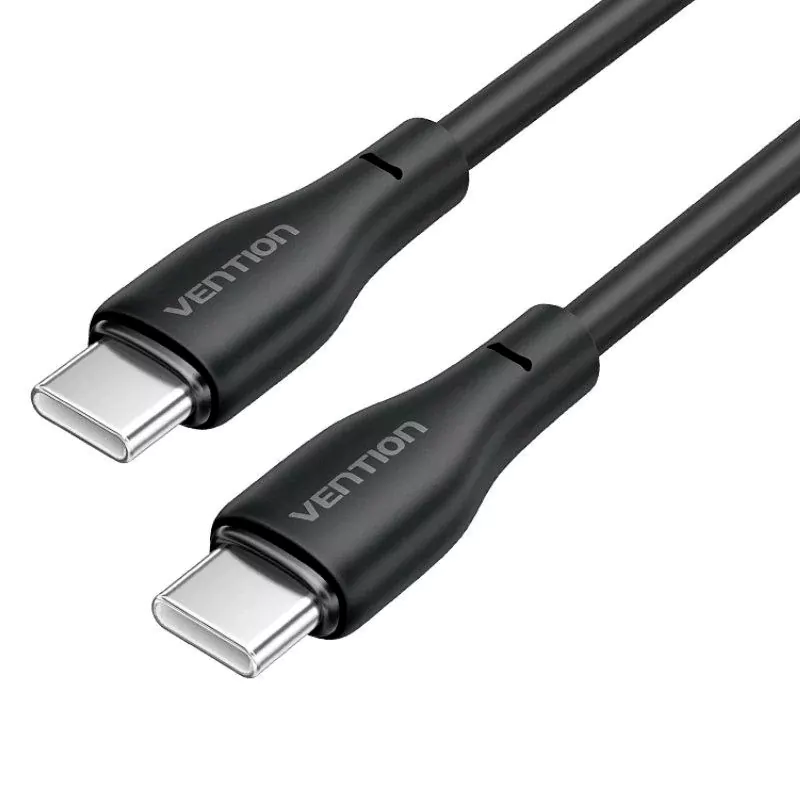 Cabo USB-C Vention 60W - 1M (Preto)