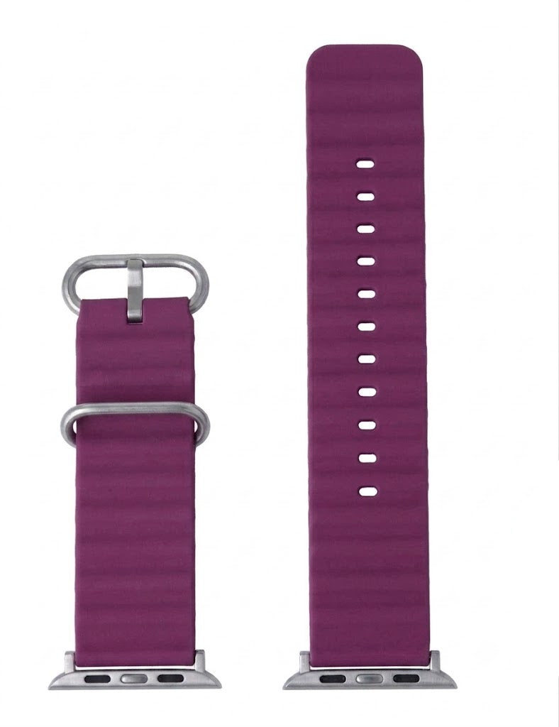 Bracelete de Silicone Apple Watch 42/44/45mm Lilás
