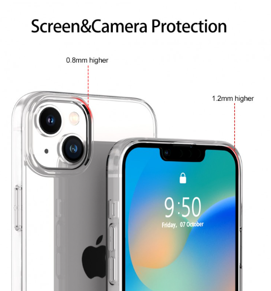 Capa iPhone 14 Silicone Transparente