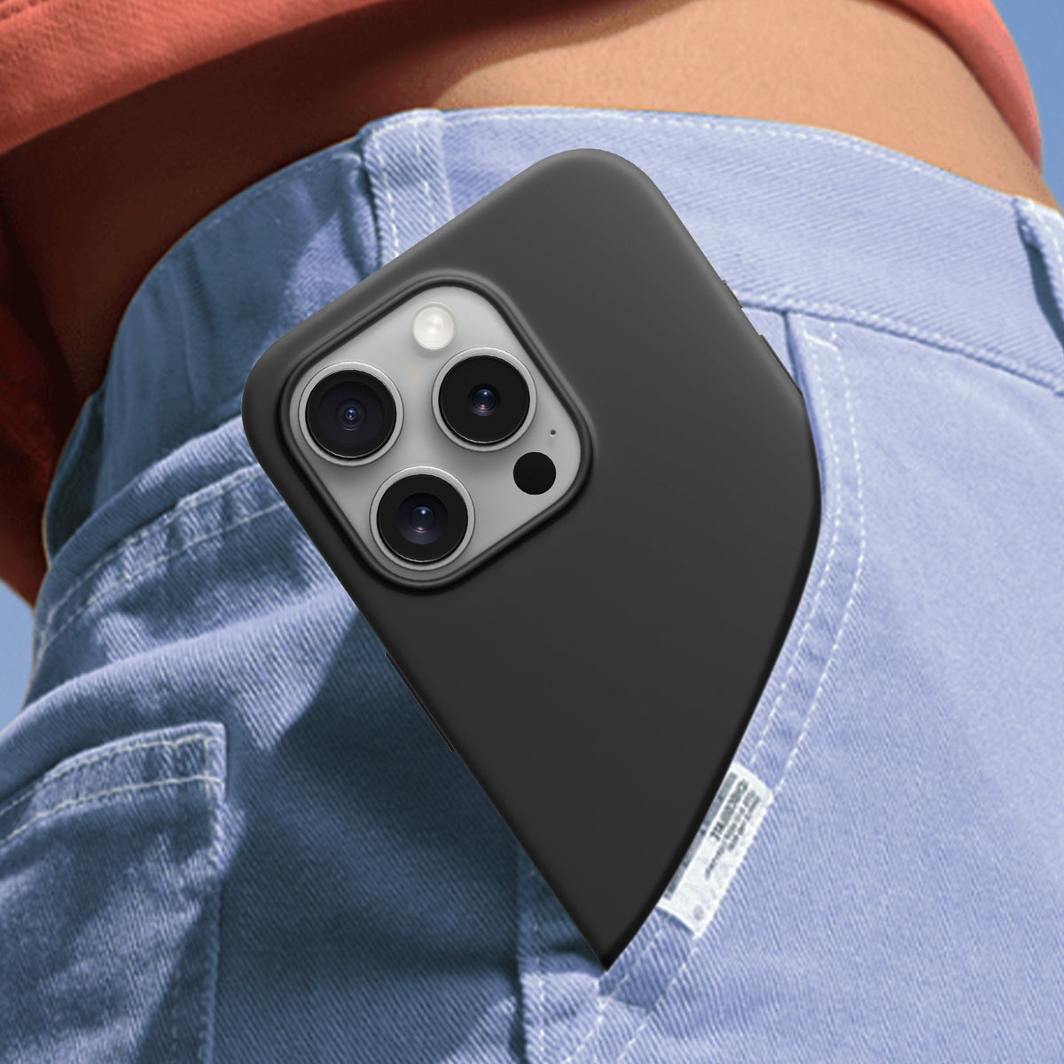 Capa iPhone 15 Pro Max Silicone Preto