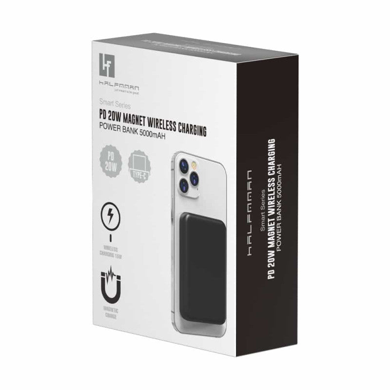 PowerBank Halfmman Magsafe PD 20W Preto