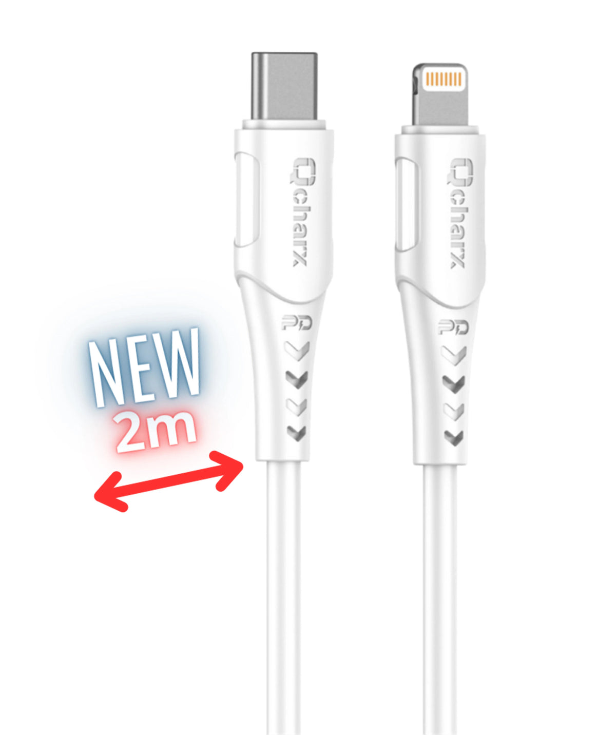 Qcharx Sofia Cabo USB-C para Lightning 3A 20W (2 m) PVC branco