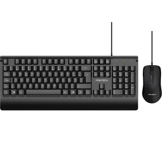 Combo Teclado + Rato Fantech Confort Palm KM604 Preto