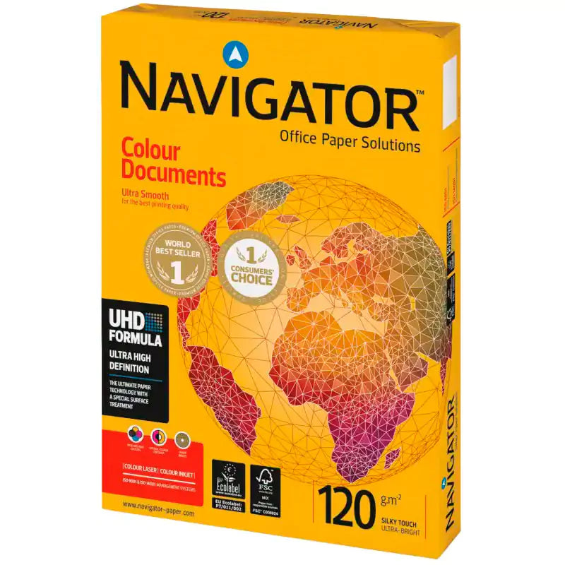 Papel Navigator Colour Documents A3 120g (500 Folhas)