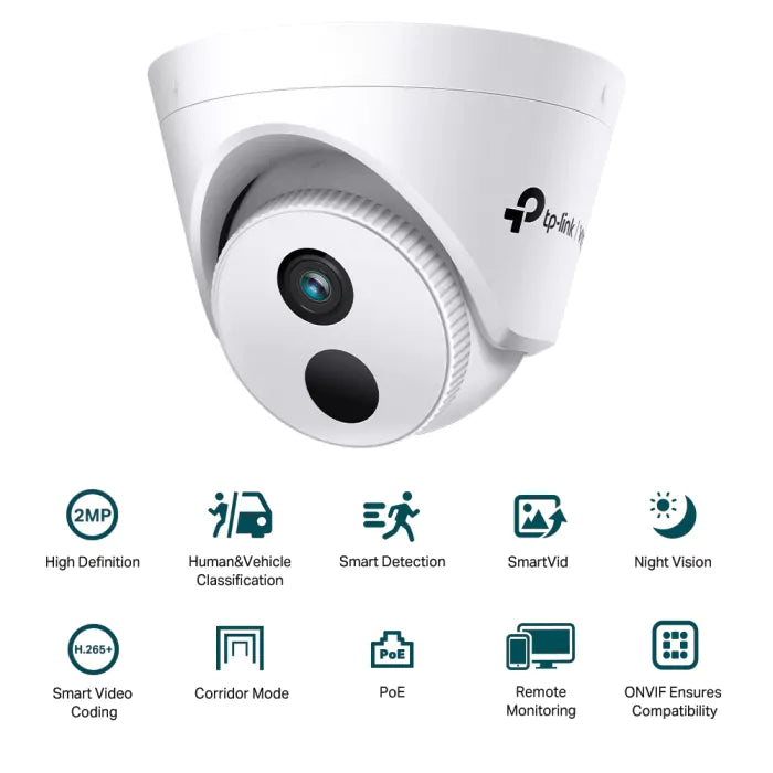 Câmara TP-Link VIGI C420I 2MP 4mm IR Turret PoE