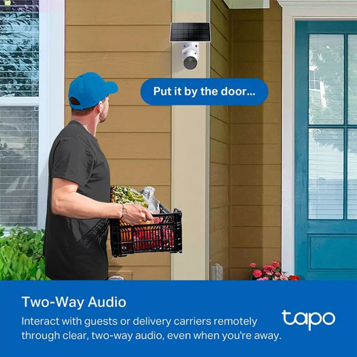 Câmara Segurança Inteligente TP-Link Tapo TC82 Wi-Fi Exterior Com Bateria + Painel Solar