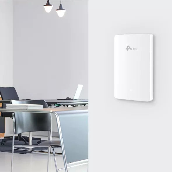 Ponto de Acesso TP-Link Omada EAP615-Wall AX1800 Wall Plate WiFi 6