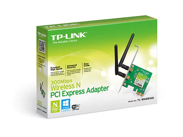 Adaptador PCI Wireless N TP-Link de 300 Mbps TL-WN881ND