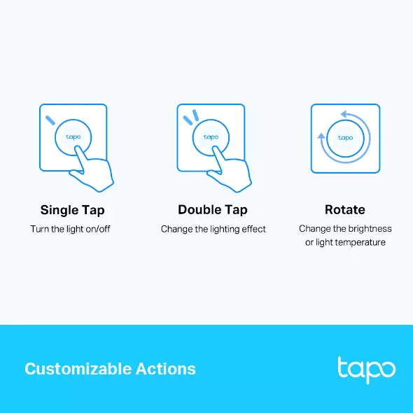 Interruptor Parede Inteligente TP-Link Tapo S200D Smart Remote Dimmer Switch