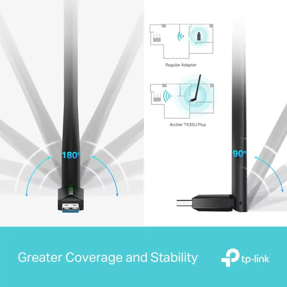 Adaptador USB - WiFi TP-Link Archer TX35U Plus 1800Mbps