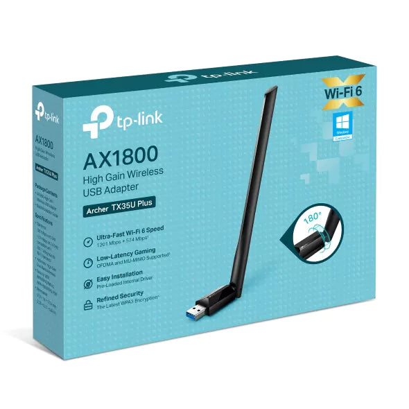 Adaptador USB - WiFi TP-Link Archer TX35U Plus 1800Mbps