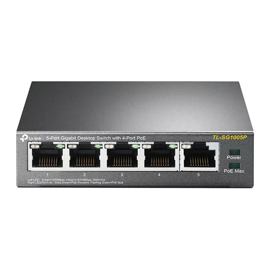 Switch Gigabit 5 Portas TP-Link TL-SG1005P PoE
