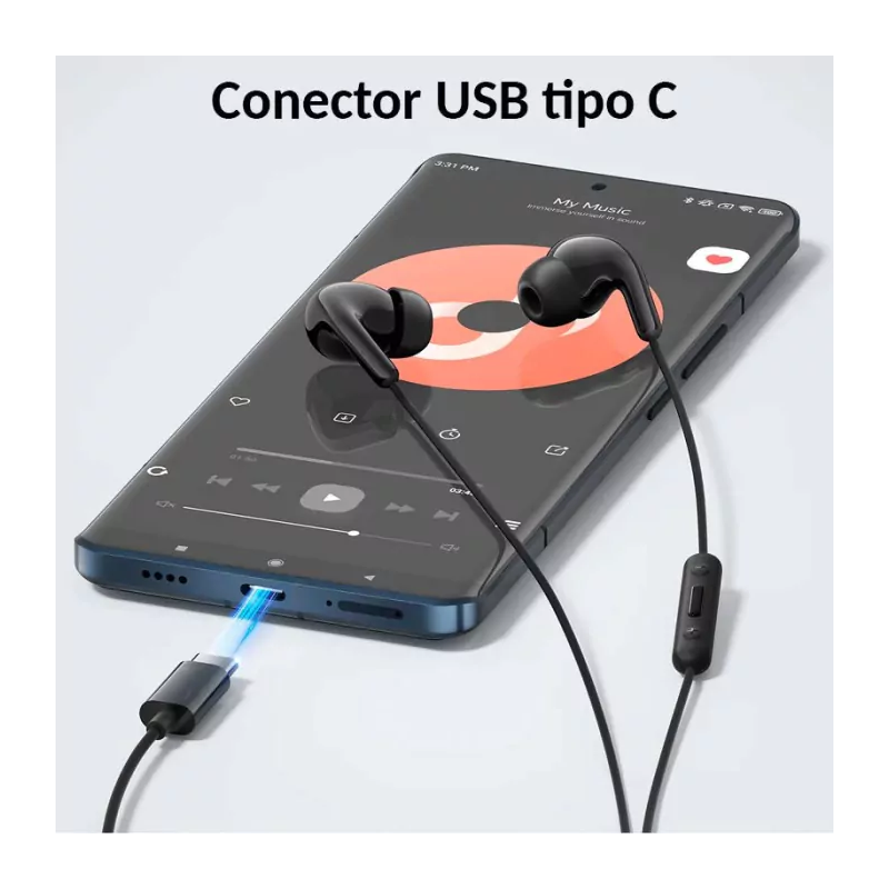 Auriculares Xiaomi Mi Dual Driver Earphones USB-C Pretos
