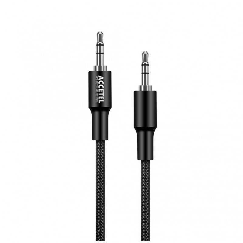 Cabo Áudio Jack Accetel 3.5mm – 1M (Preto)