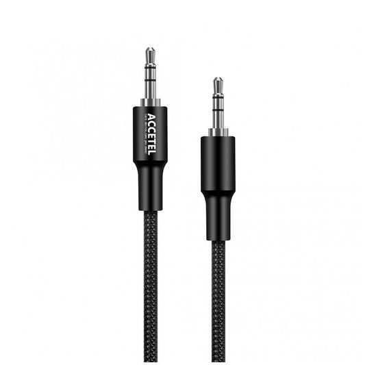 Cabo Áudio Jack Accetel 3.5mm – 1M (Preto)
