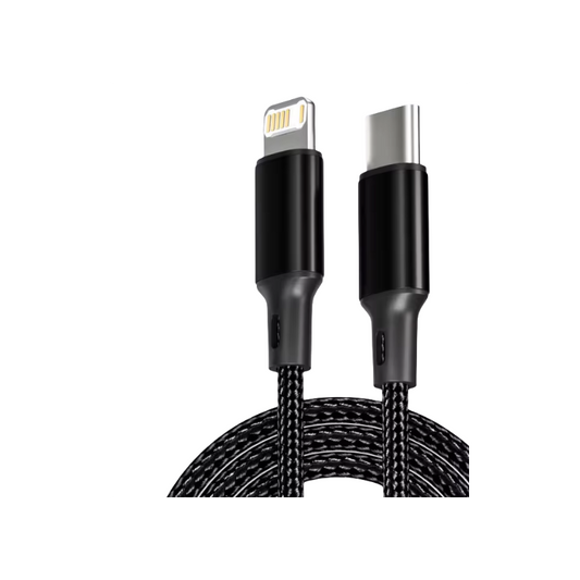 Cabo USB-C para Lightning 2.5A - 2M (Preto)