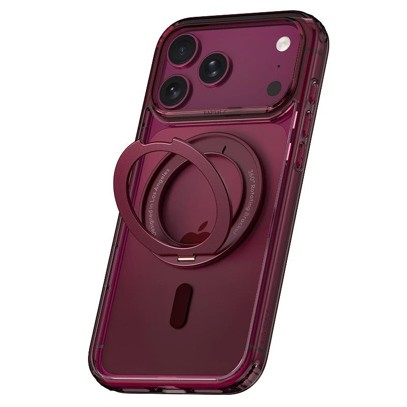 Capa iPhone 18 Pro Max MagSafe c/ suporte Bordô - Raptic Air Stand