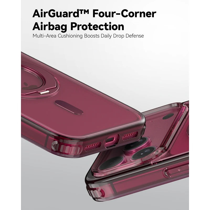 Capa iPhone 18 Pro Max MagSafe c/ suporte Bordô - Raptic Air Stand