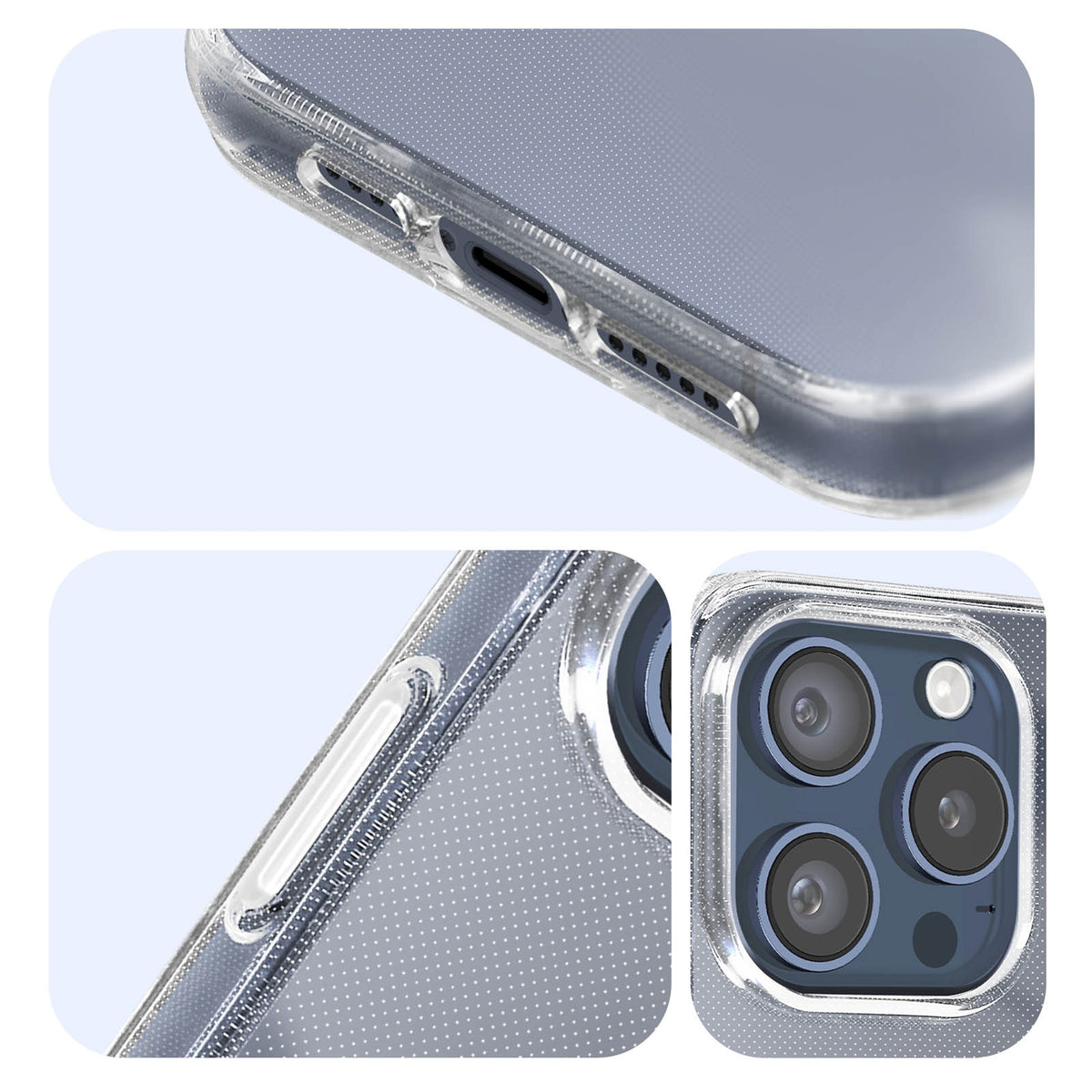 Capa iPhone 15 Pro Max Silicone Transparente