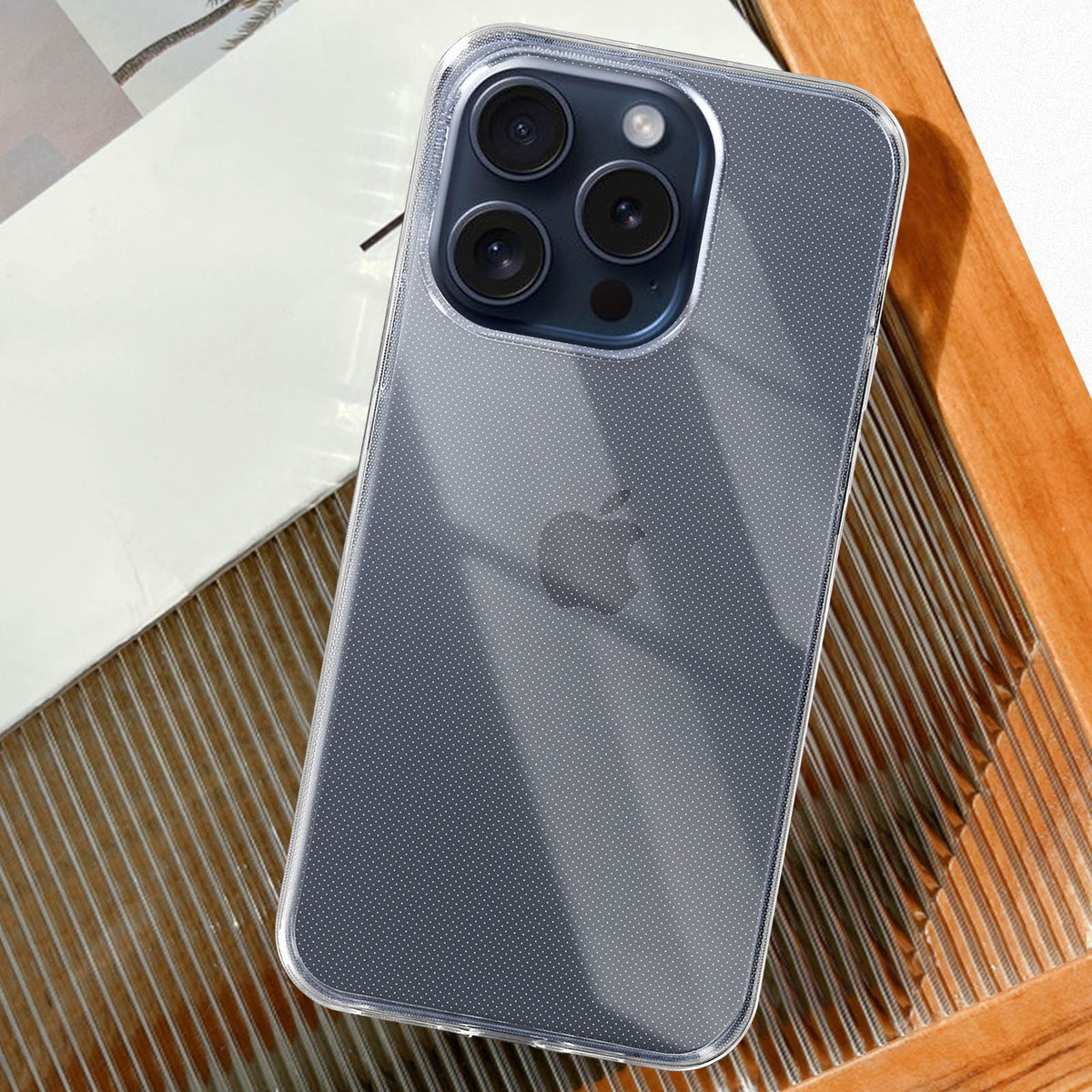 Capa iPhone 15 Pro Max Silicone Transparente