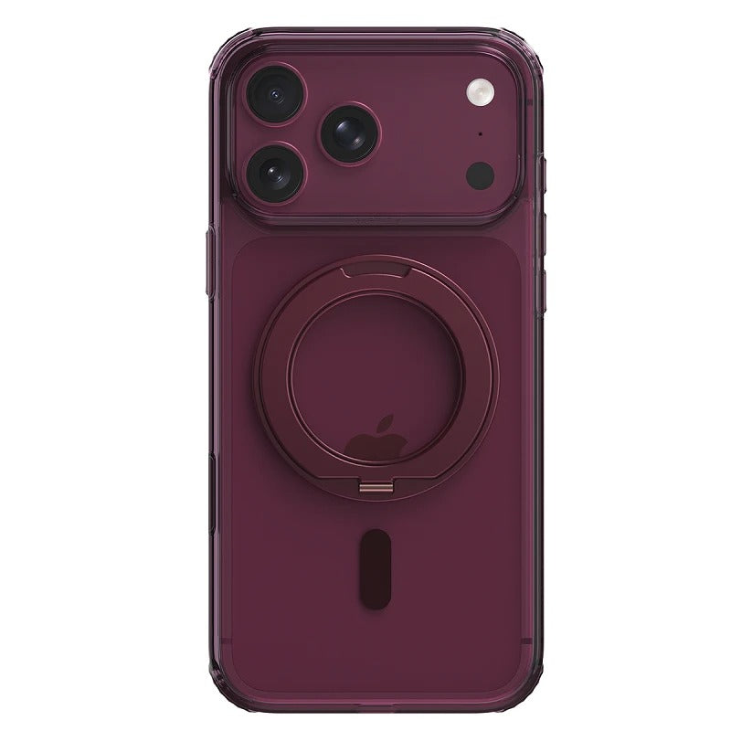 Capa iPhone 18 Pro Max MagSafe c/ suporte Bordô - Raptic Air Stand