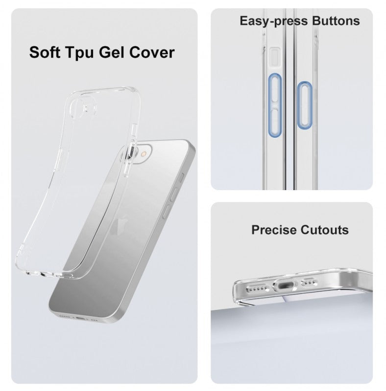 Capa iPhone 16E Silicone Transparente