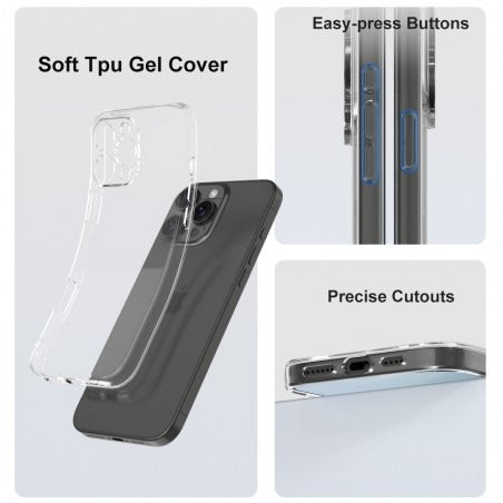 Capa iPhone 16 Pro Silicone Transparente