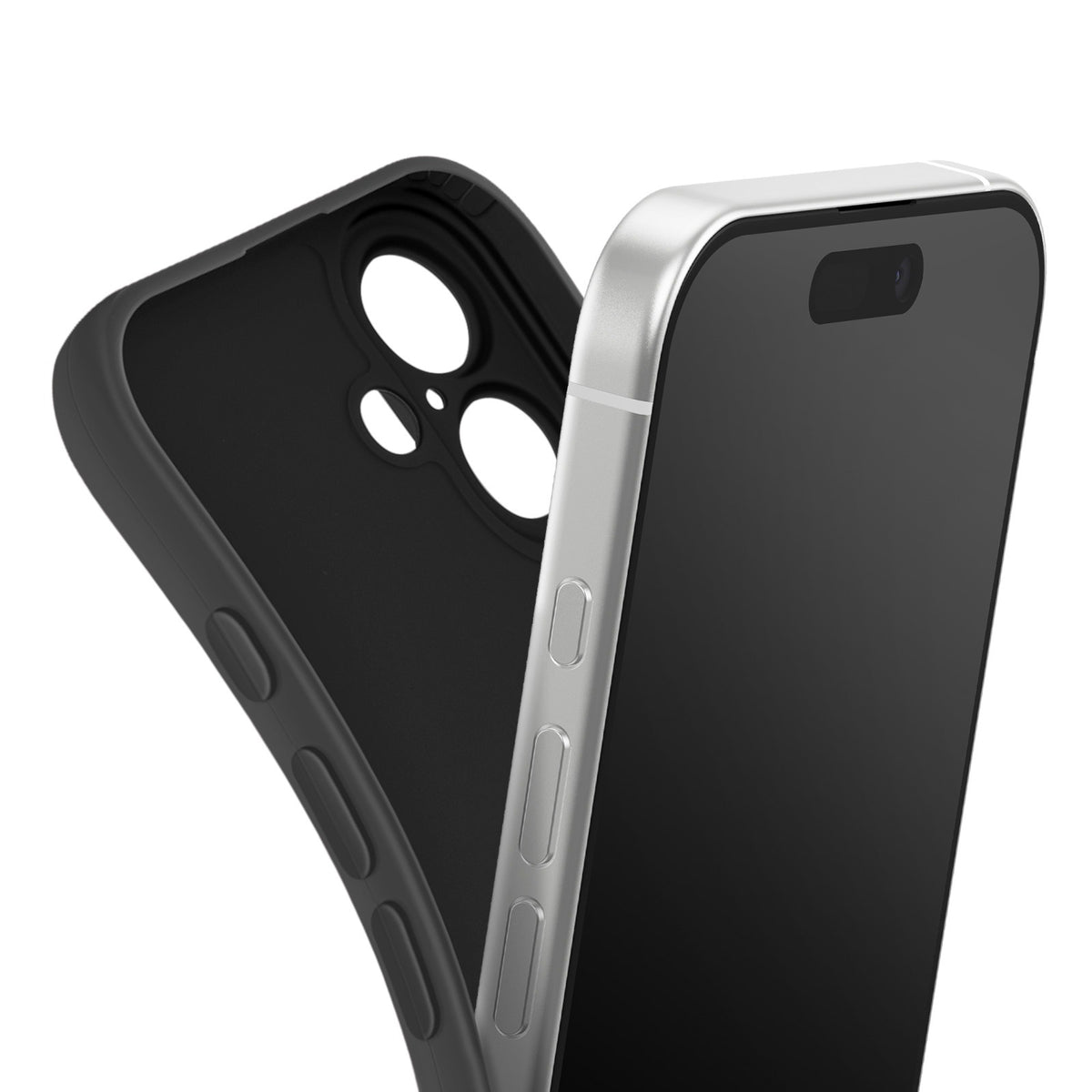 Capa iPhone 17 Silicone Preto