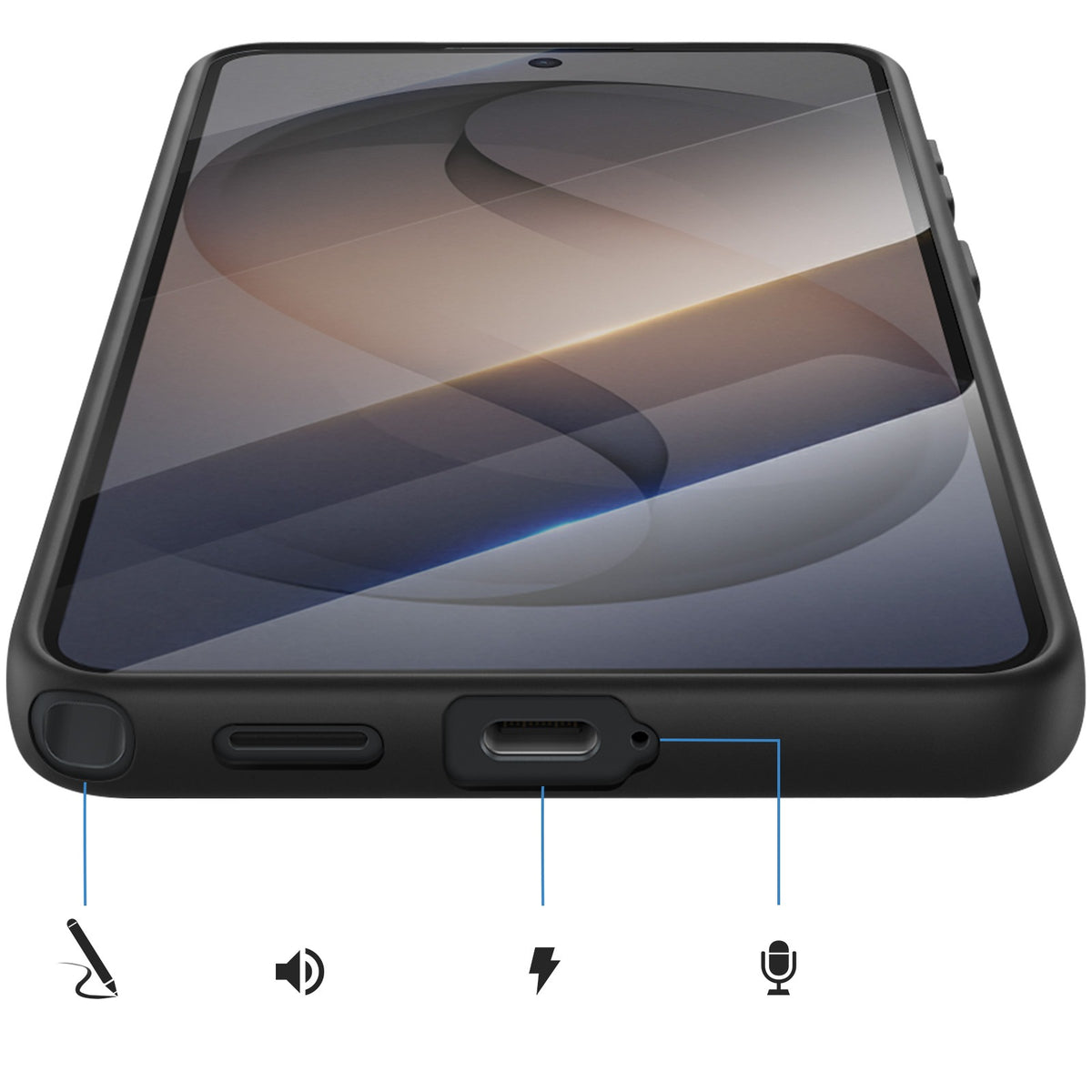 Capa Samsung S26 Ultra Silicone Preto