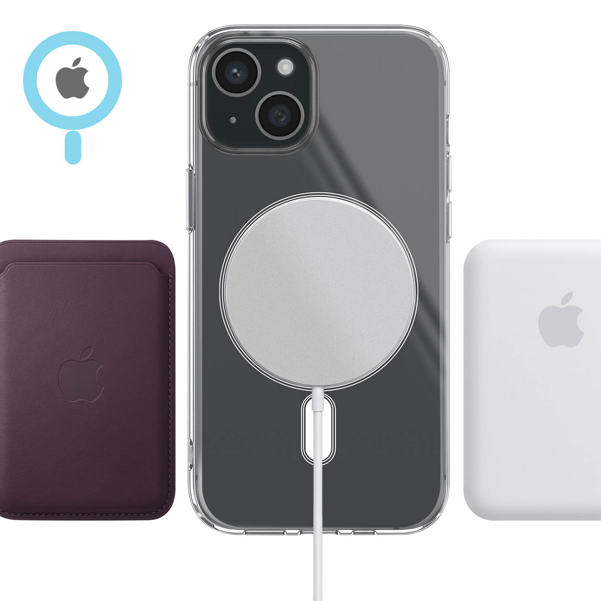 Capa iPhone 15 Plus Magsafe Transparente