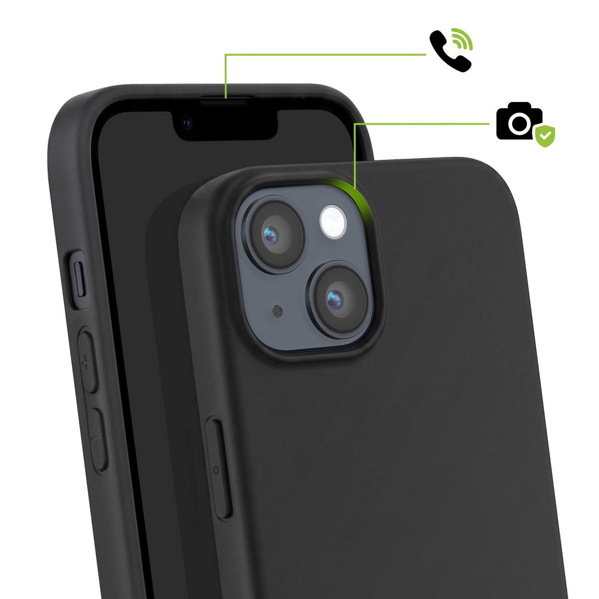 Capa iPhone 14 Plus Silicone Preto