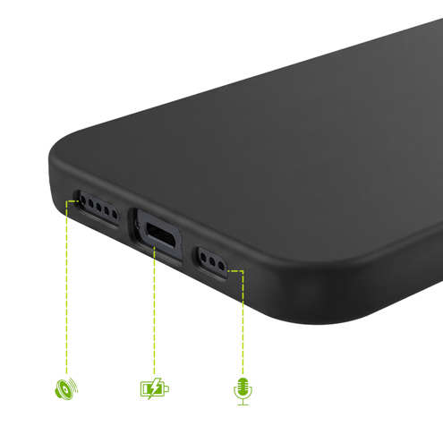 Capa iPhone 14 Plus Silicone Preto