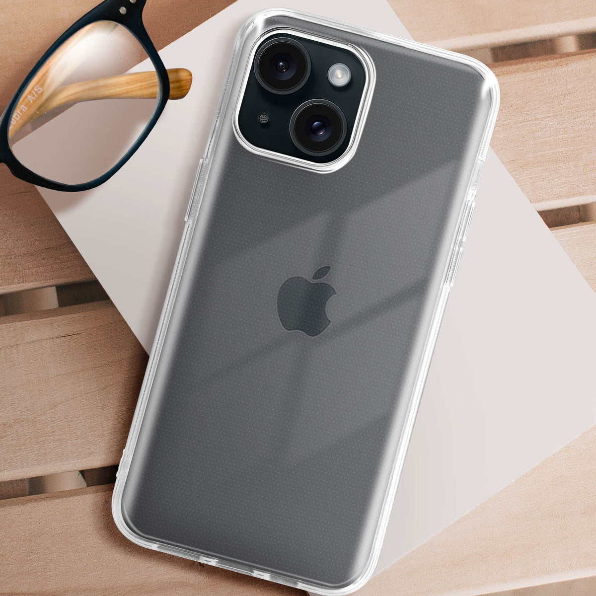 Capa iPhone 15 Plus Silicone Transparente