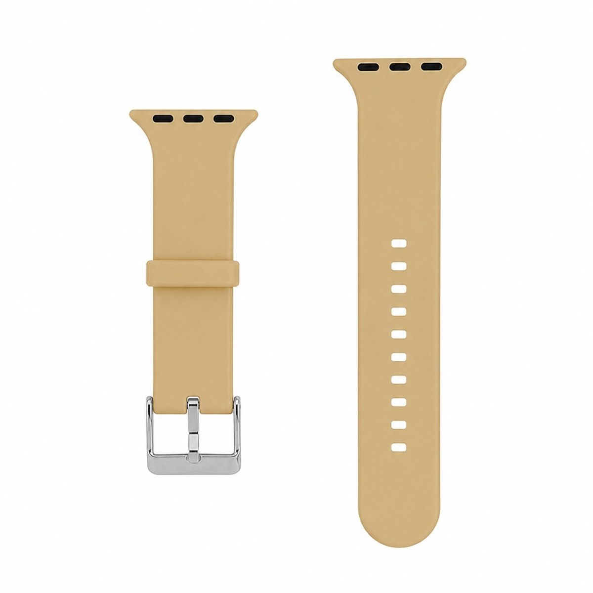 Bracelete de Silicone Apple Watch 42/44/45mm Castanha
