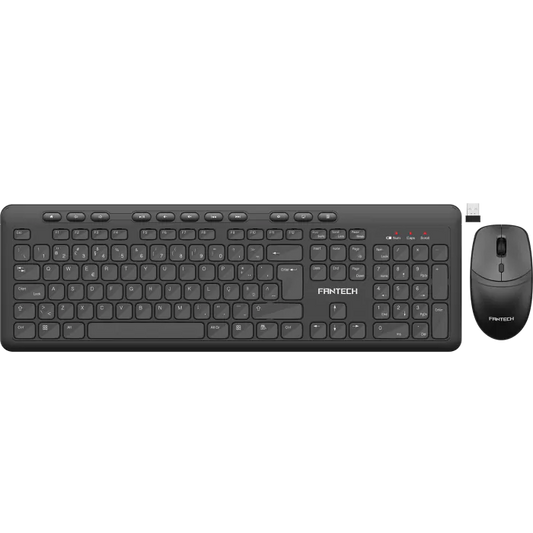 Combo s/ Fios Teclado + Rato Fantech Confort KW806 Preto