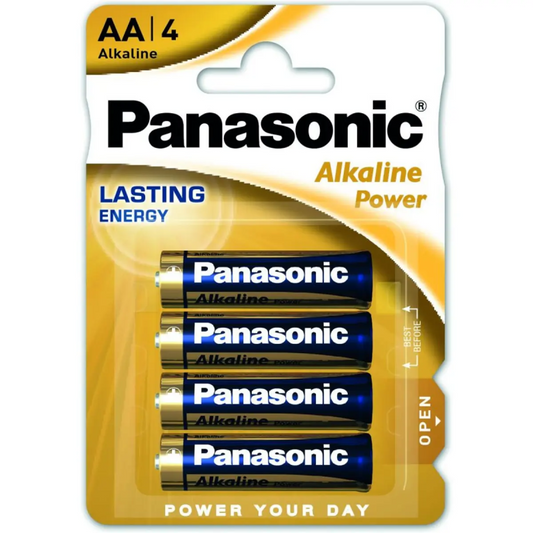 Pilhas AA alcalinas Panasonic 1.5V LR6 - (4un)