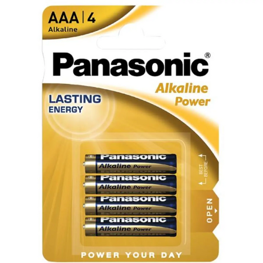 Pilhas AAA Alcalinas Panasonic 1.5V LR03  [4 un]