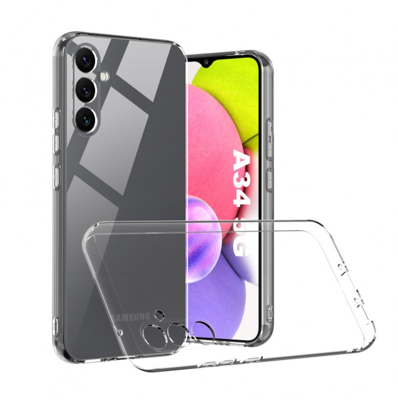 Capa Samsung Galaxy A34 5G Silicone Transparente
